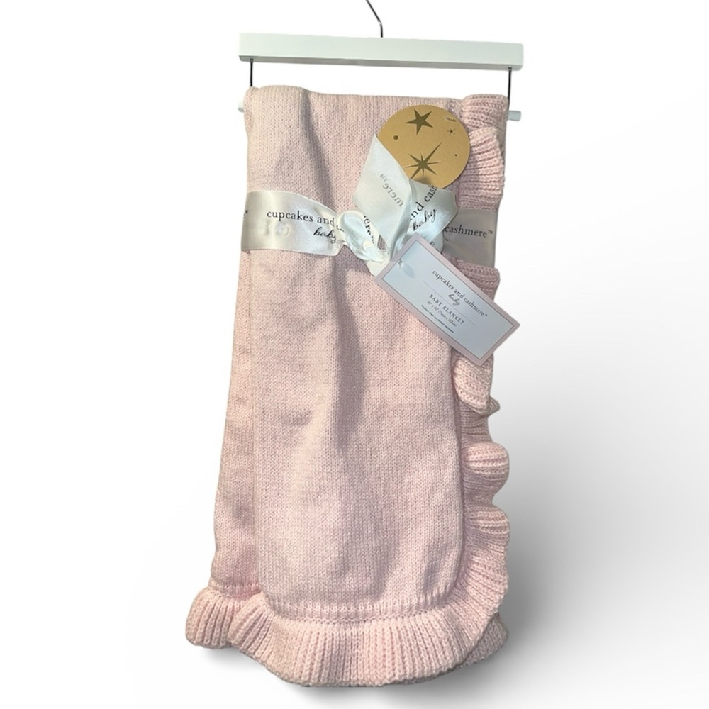 Cupcakes and Cashmere pink baby blanket #babyblanket #pink #luxury